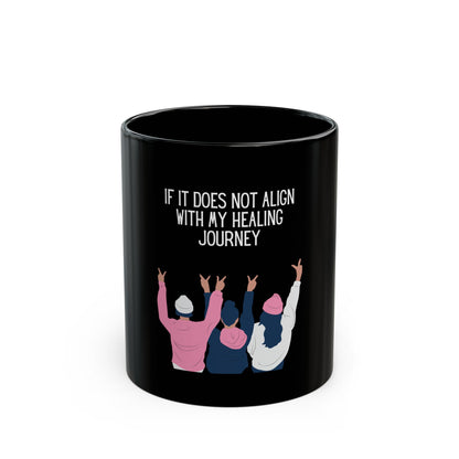 Healing Journey - Black Mug 11oz