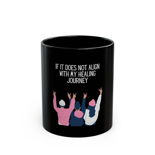Healing Journey - Black Mug 11oz
