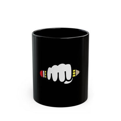 Power of Writing - Black Mug 11oz