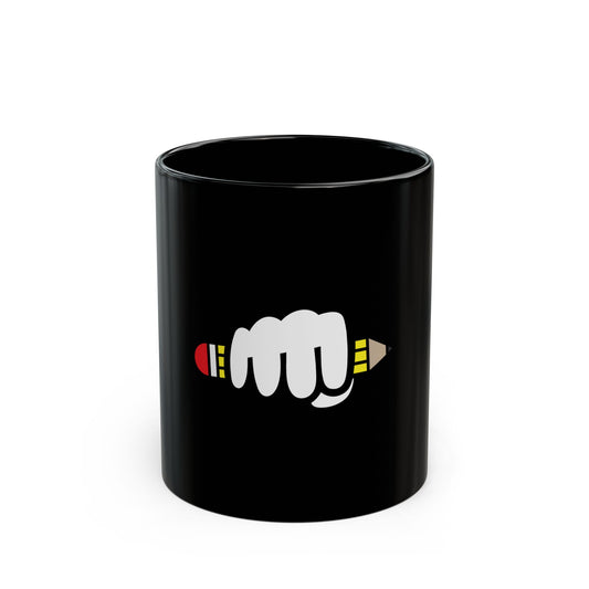 Power of Writing - Black Mug 11oz