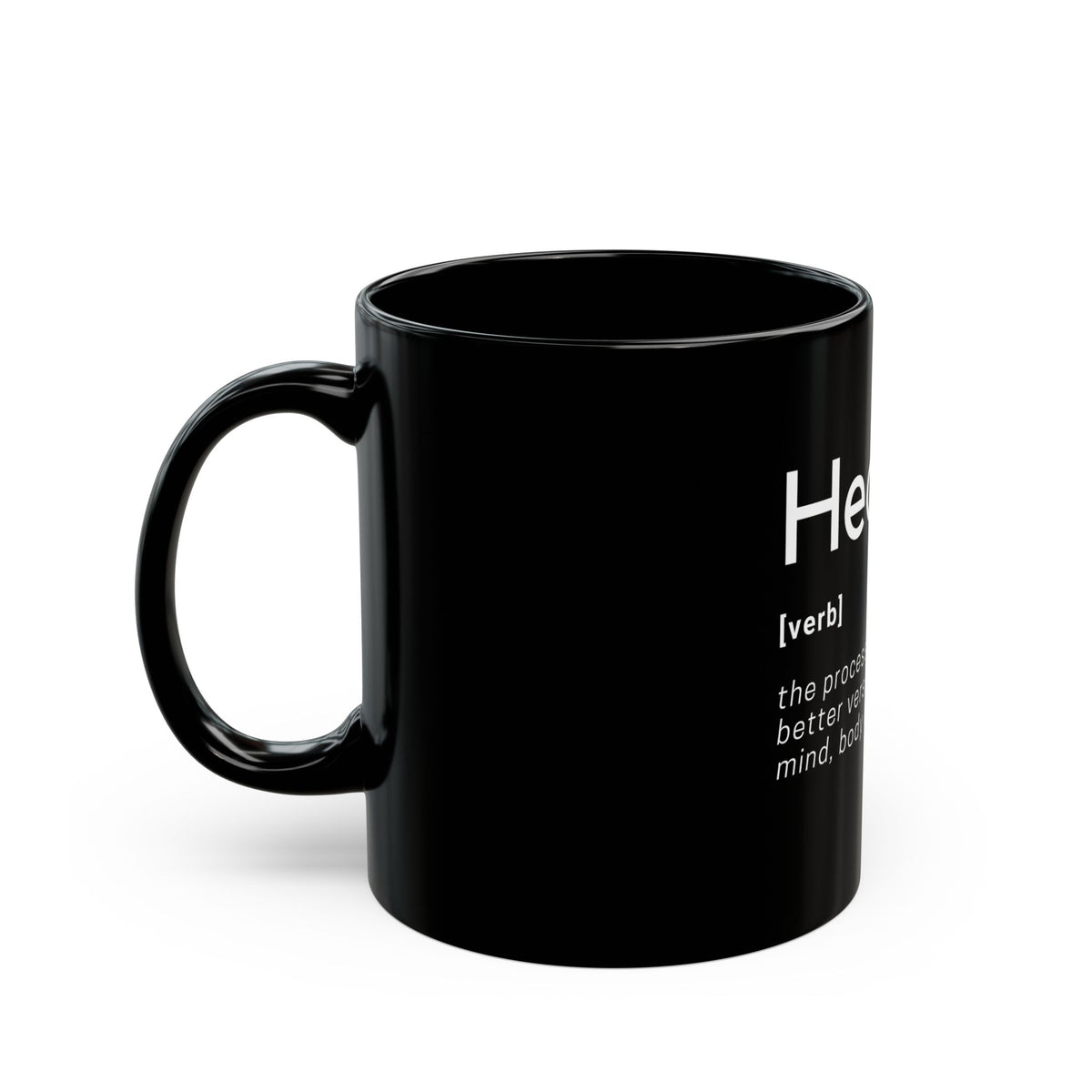 Healing Definition - Black Mug 11oz