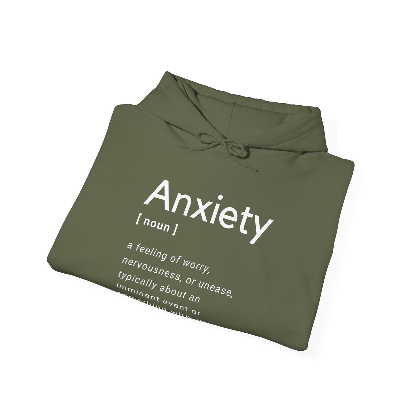 Anxiety Definition Hooded Sweatshirt