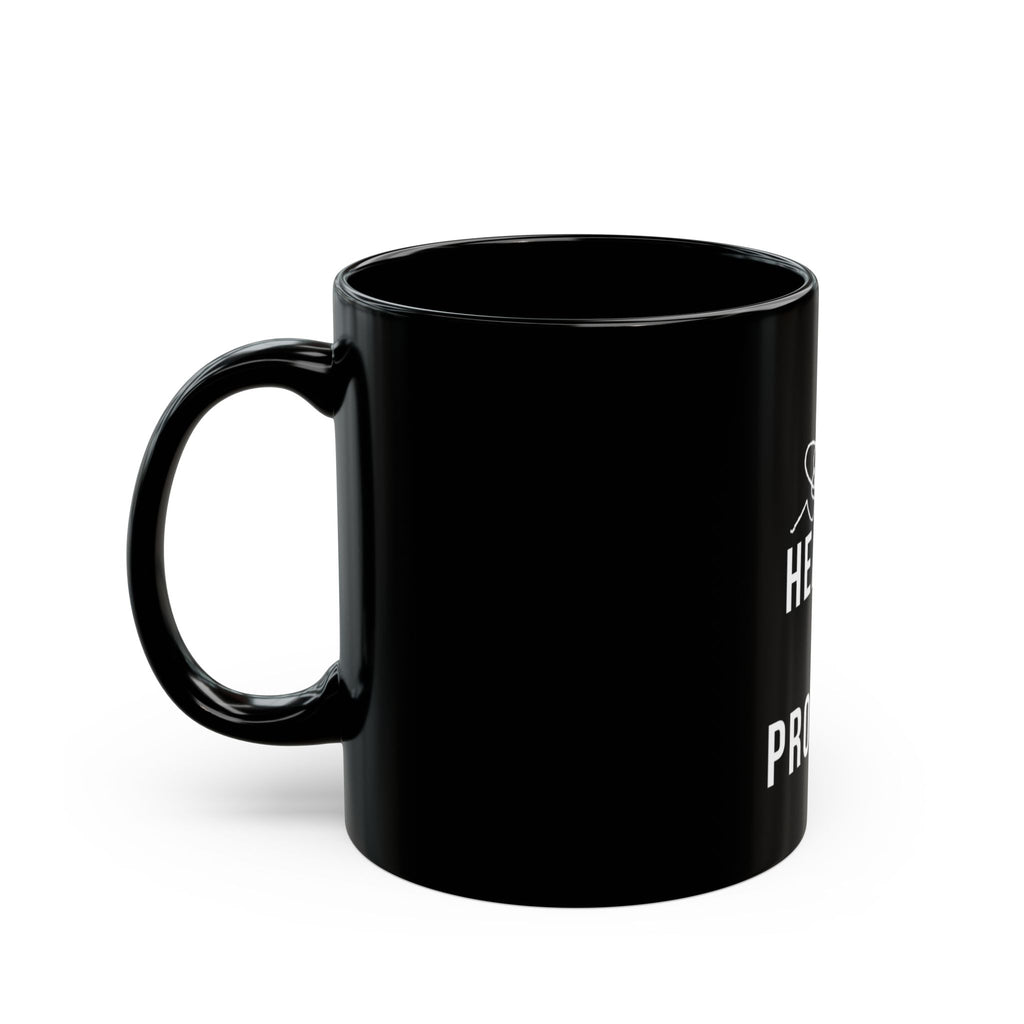 Healing In Progress - Black Mug 11oz