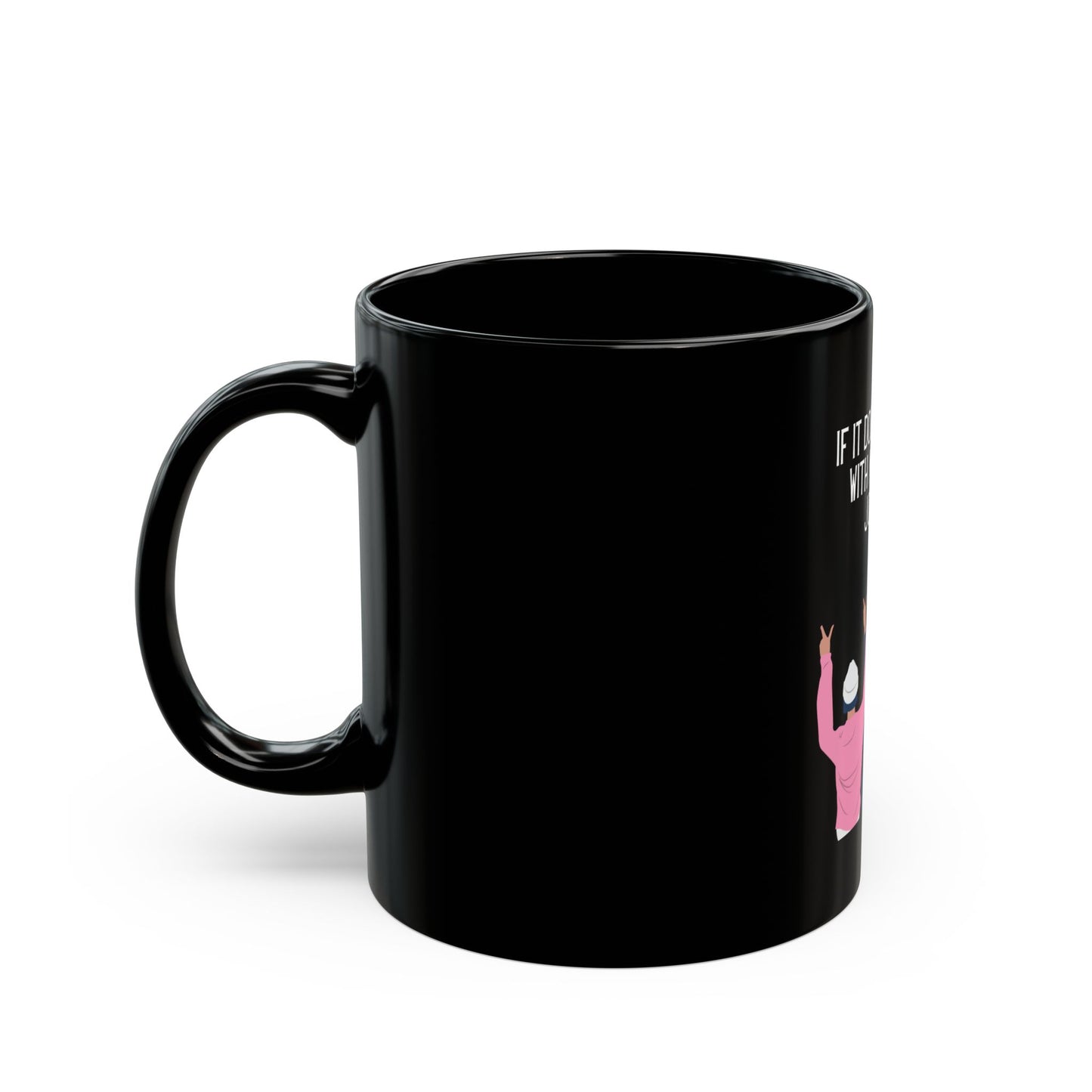 Healing Journey - Black Mug 11oz