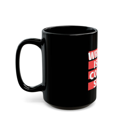 Writing Is My Coping Skill - Black Mug 11oz