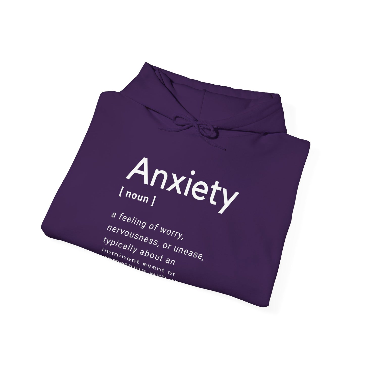 Anxiety Definition Hooded Sweatshirt