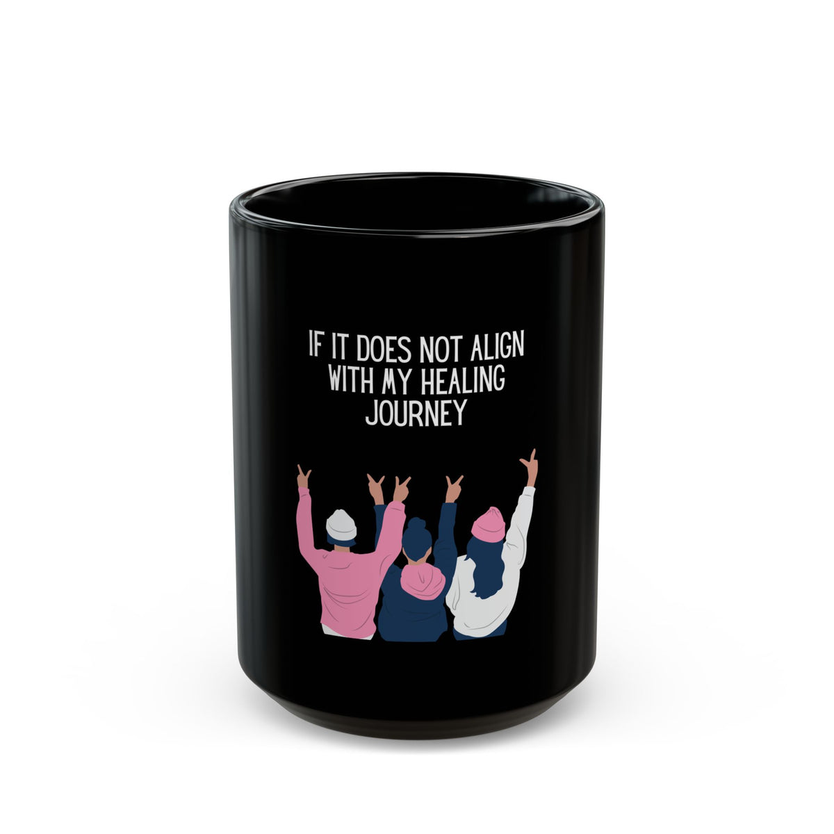 Healing Journey - Black Mug 11oz