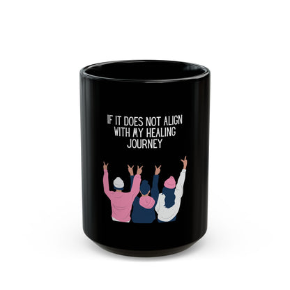 Healing Journey - Black Mug 11oz
