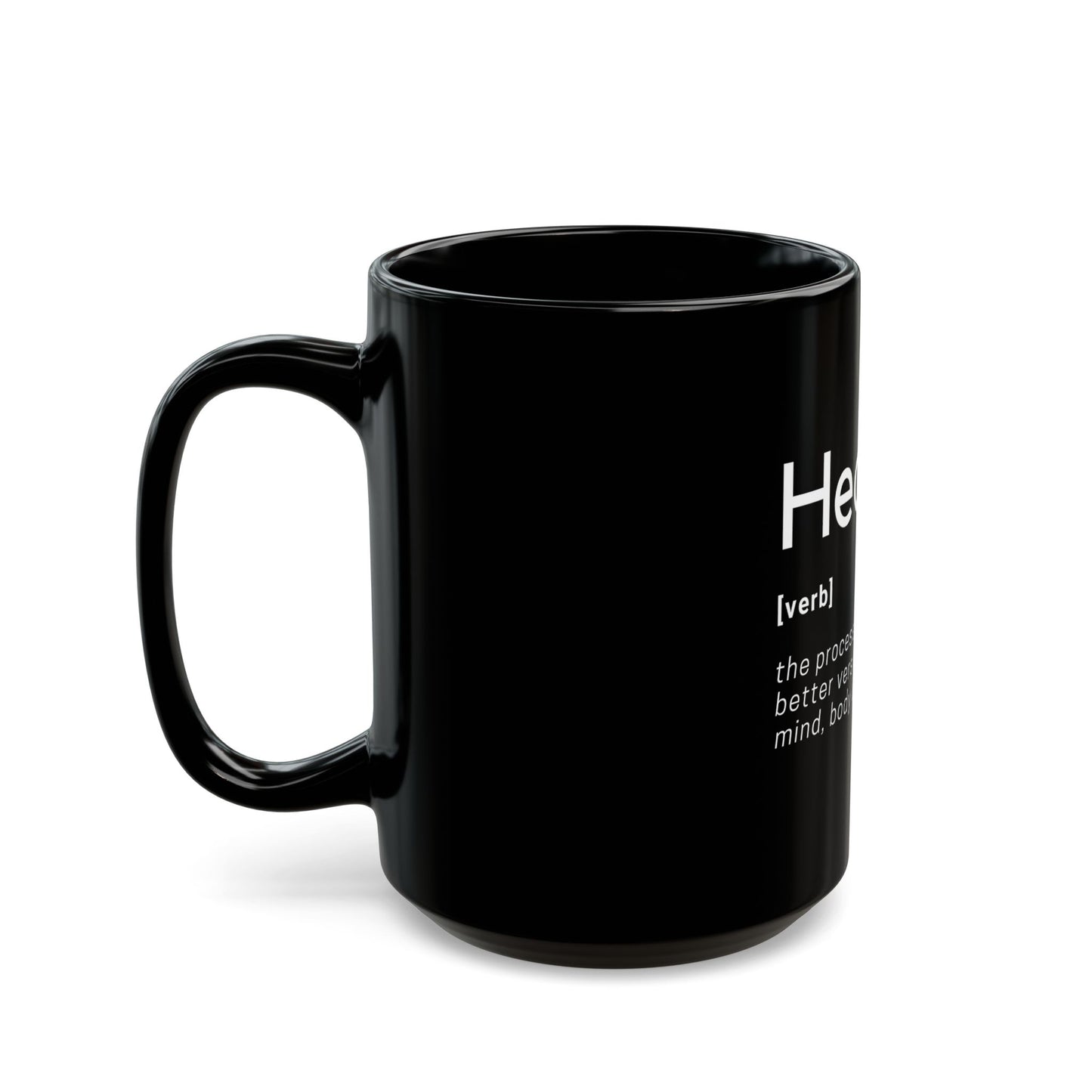 Healing Definition - Black Mug 11oz
