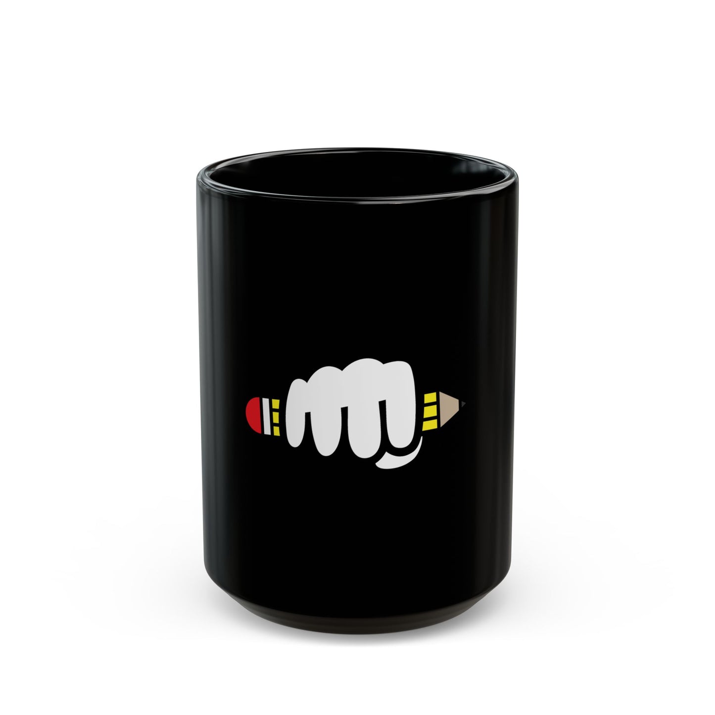 Power of Writing - Black Mug 11oz