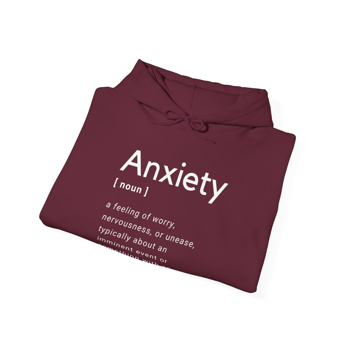 Anxiety Definition Hooded Sweatshirt