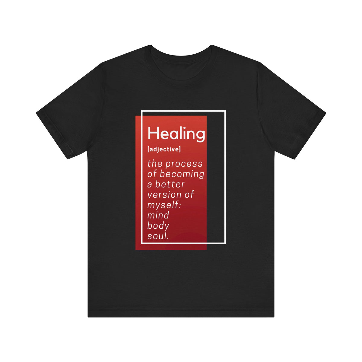 Healing Definition T-Shirt - Red Block