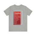 Healing Definition T-Shirt - Red Block