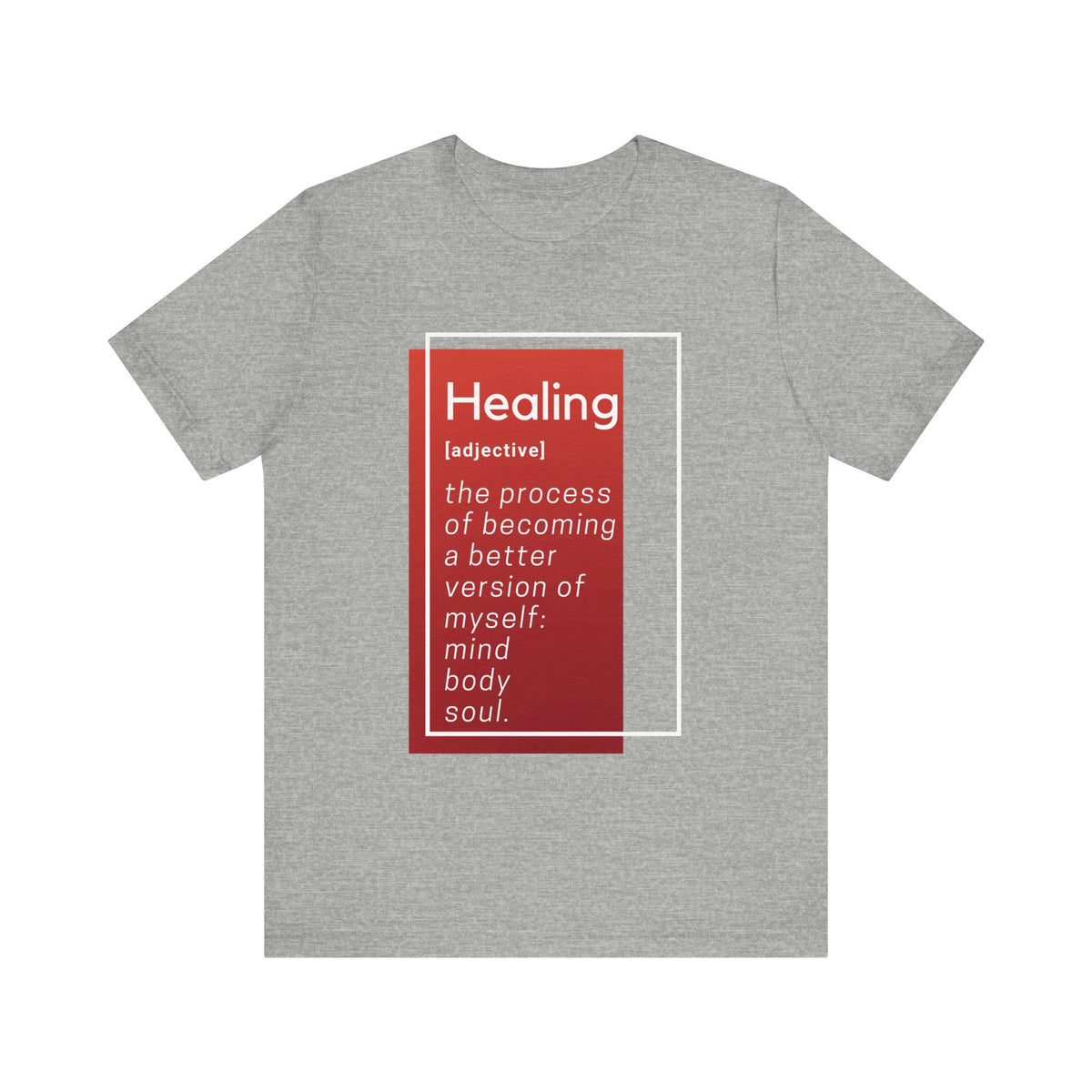 Healing Definition T-Shirt - Red Block