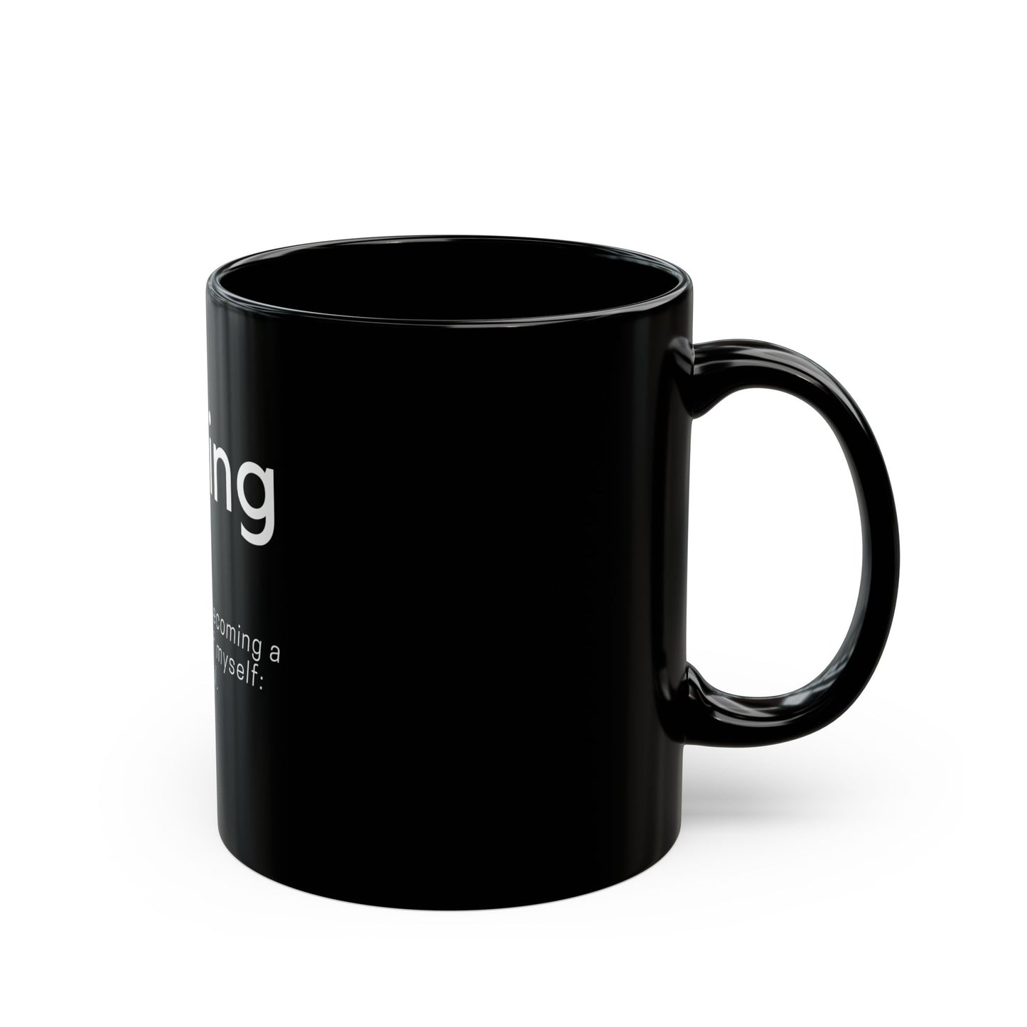 Healing Definition - Black Mug 11oz