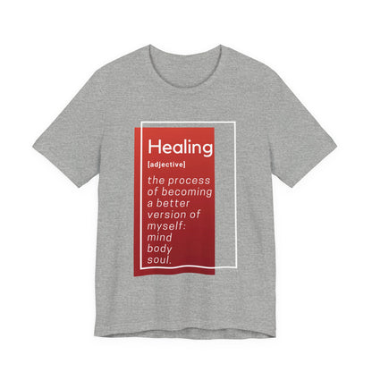 Healing Definition T-Shirt - Red