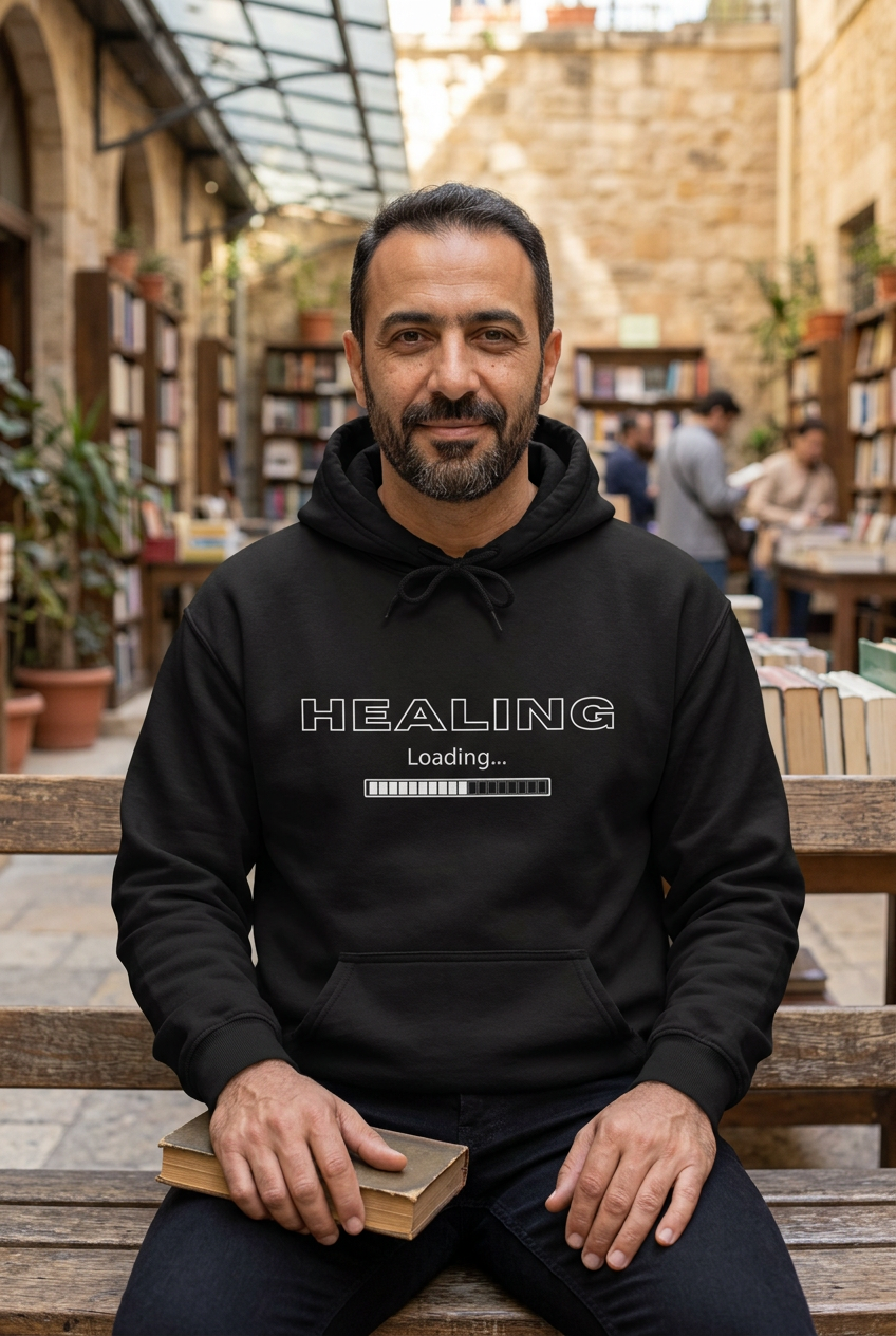 Healing Loading hoodie mockup