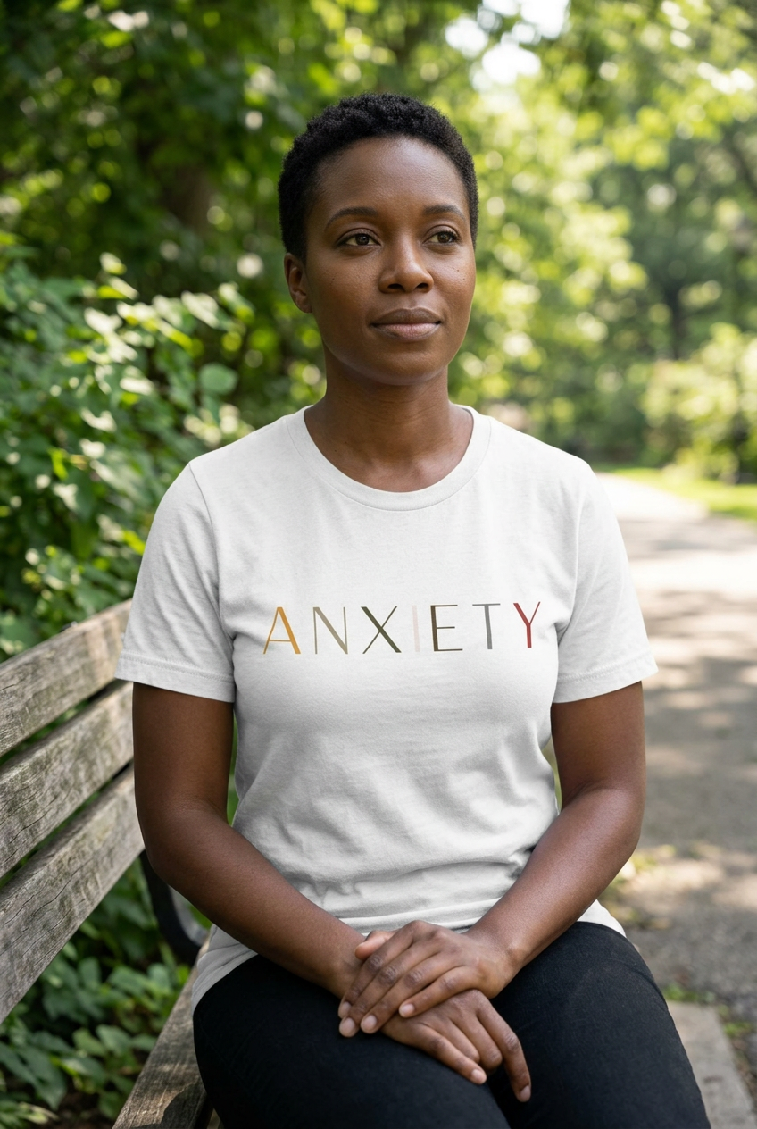 Anxiety T-Shirt 2.0 lifestyle mockup