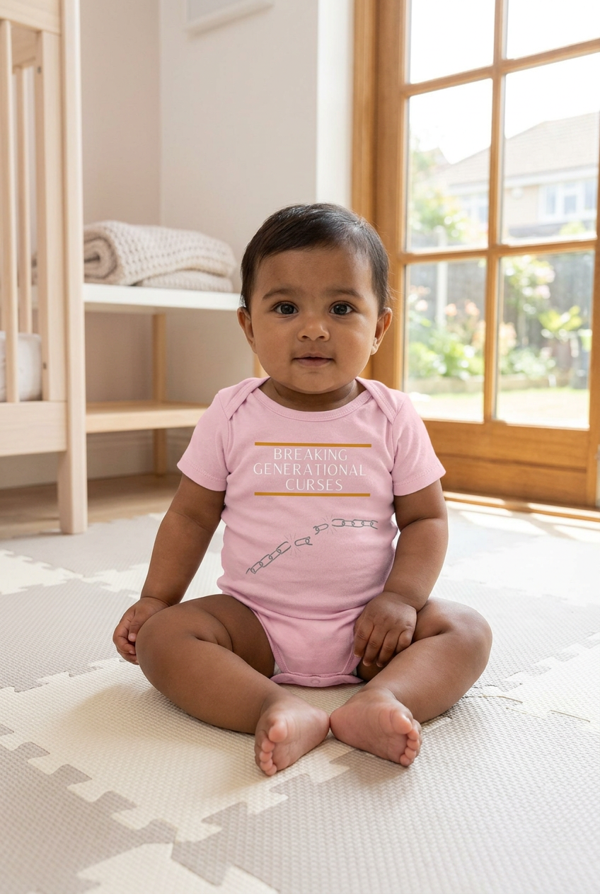 Pink onesie baby lifestyle mockup