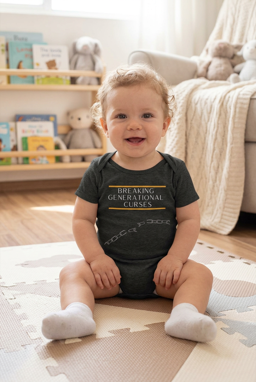 Dark Grey Heather onesie baby lifestyle mockup