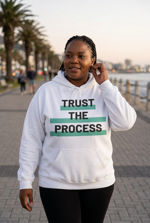 Trust The Process hoodie mockup