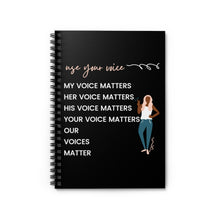 Load image into Gallery viewer, Our Voices Matter Spiral Notebook