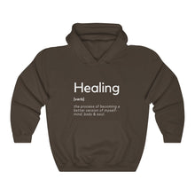 Load image into Gallery viewer, Healing Definition Hooded Sweatshirt