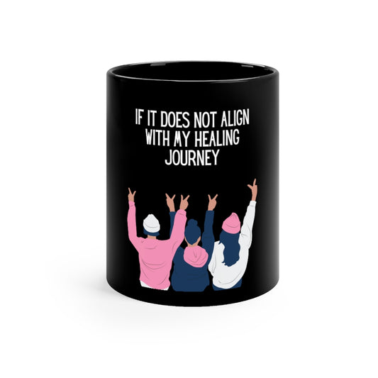 Healing Journey - Black Mug 11oz