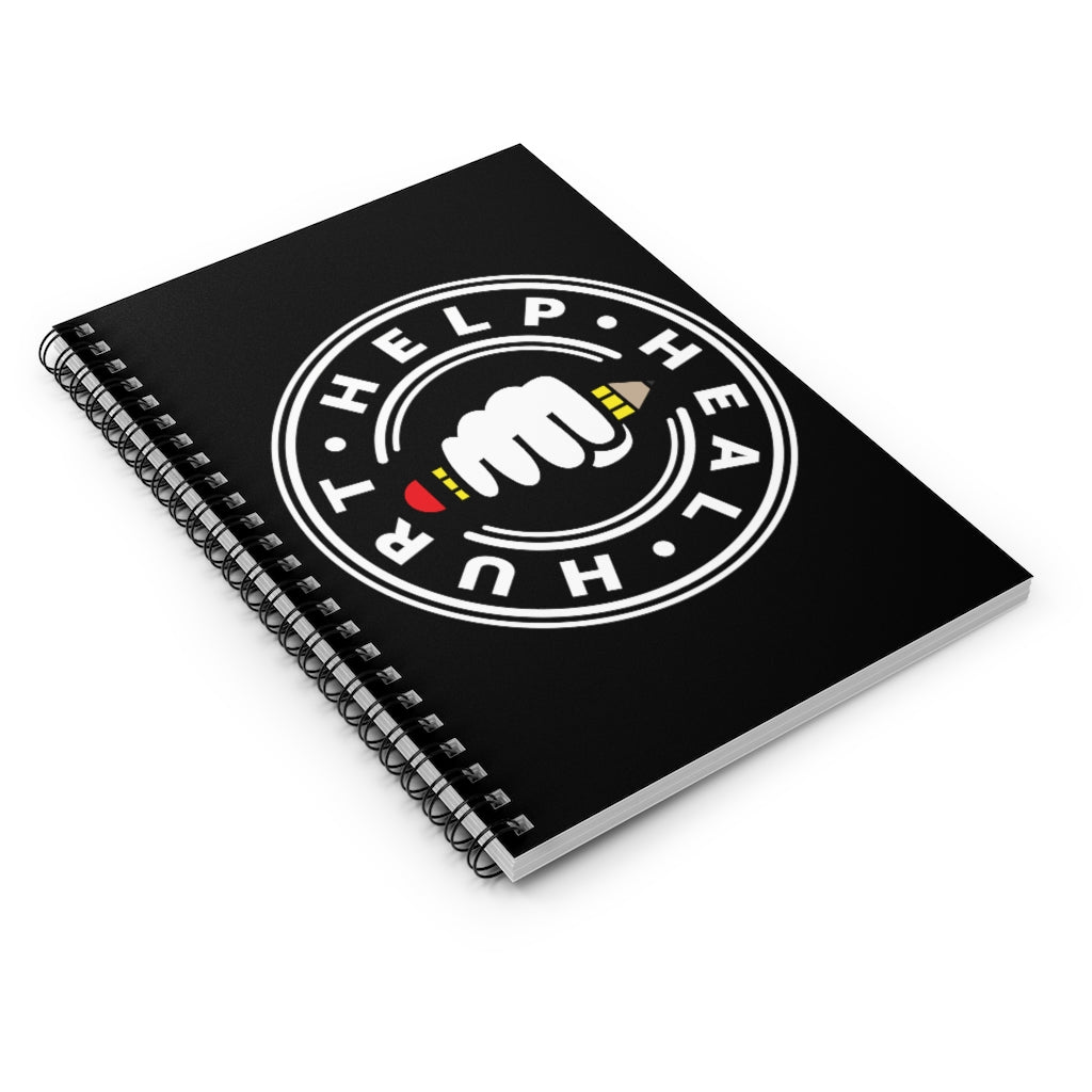 Hurt Help Heal Spiral Notebook - Ruled Line