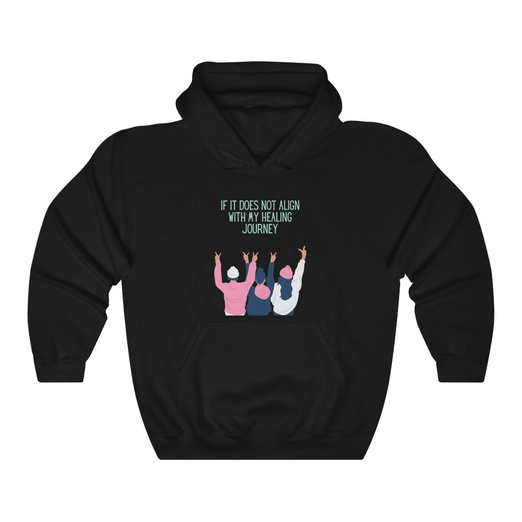 If It Does Not Align With My Healing Journey Hooded Sweatshirt
