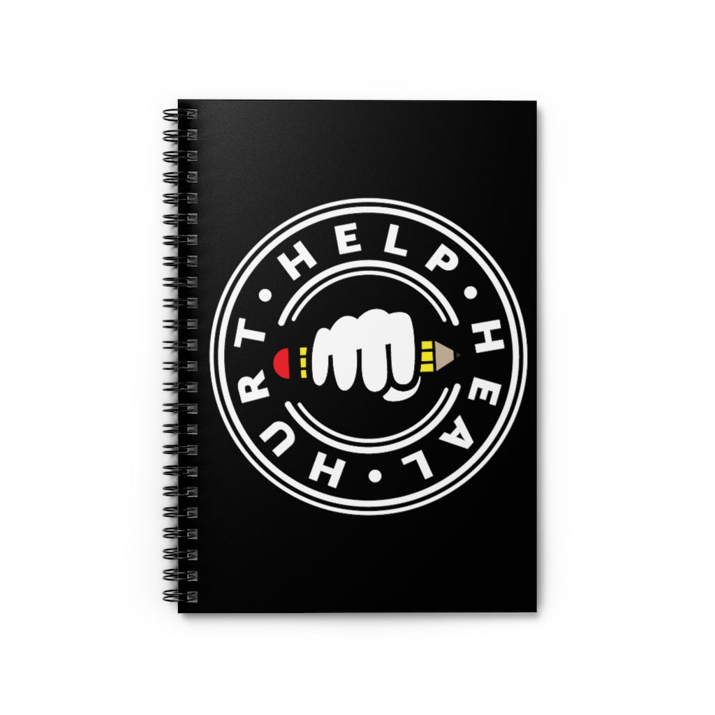 Hurt Help Heal Spiral Notebook - Ruled Line