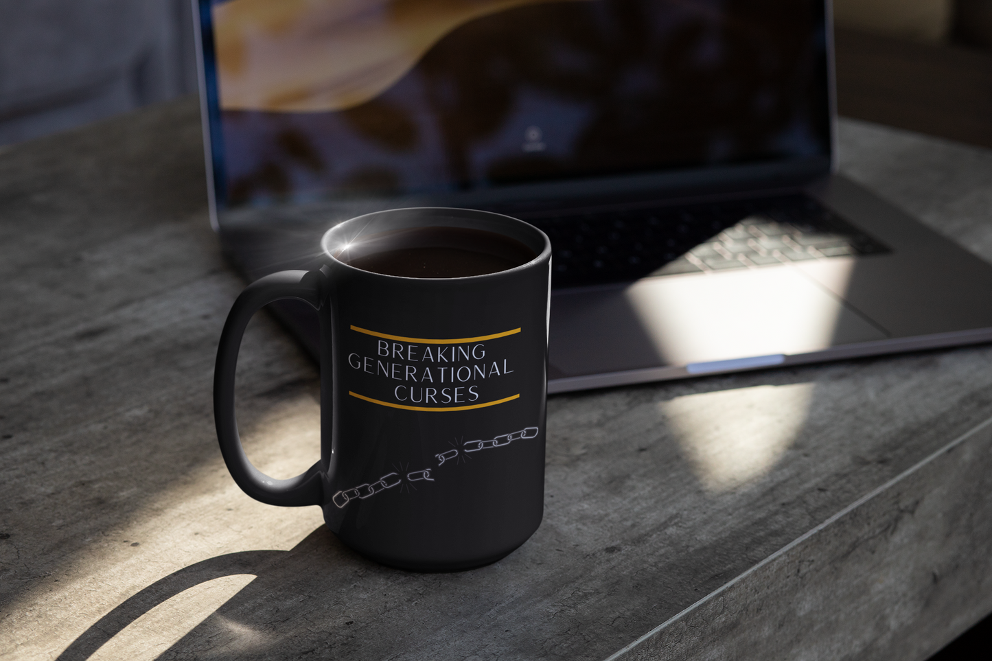 Breaking Generational Curses - Black Mug 11oz